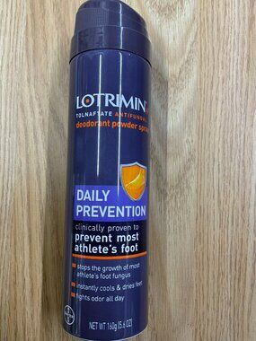 Lotrimin Daily Prevention Antifungal Deodorant Athletes Foot Spray, 5.6 oz